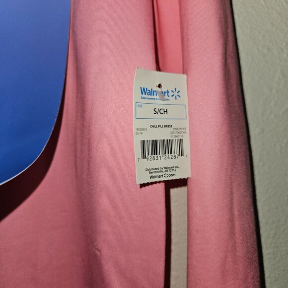 Chill Pill Pink White Dress Halloween Costume Junior's Small 4-6 w/TAG FLAW - Picture 6 of 15